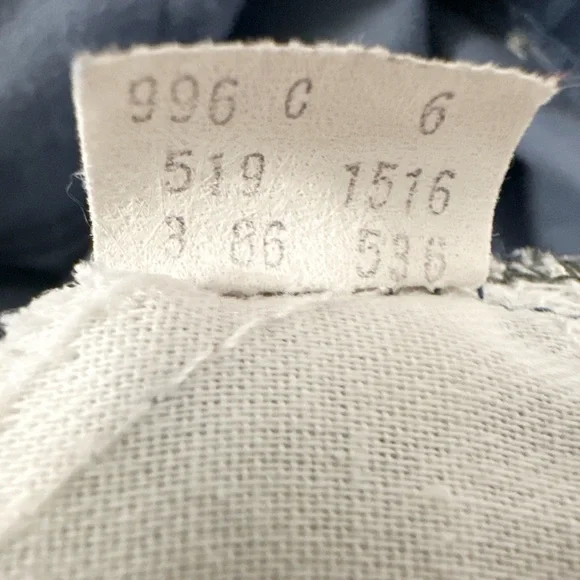 Vintage Levi’s 519 Navy Corduroy Pants White Tab USA 1986 Straight Leg W31 - Picture 7 of 8